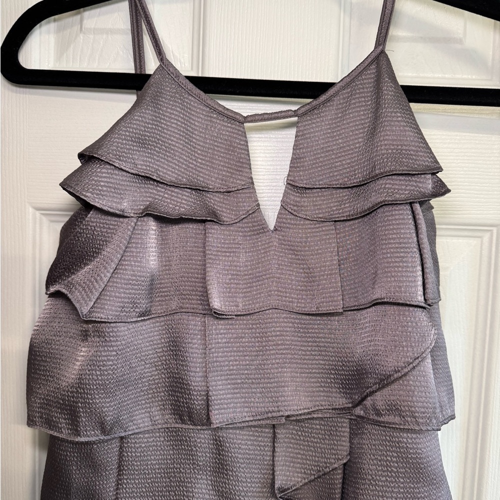 Chelsea & Violet Shimmering Gray Dress